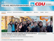 Tablet Screenshot of cdu-westufer.de